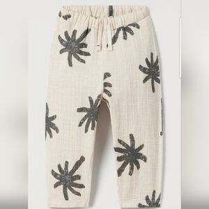 Zara Kids Palm Trees Patterned Pants